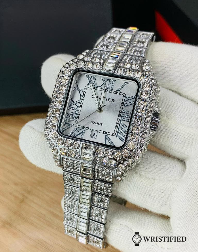 CARTIER TRENDY STONES WATCH (WEARED BY KARAN AUJLA ) SILVER and Golden