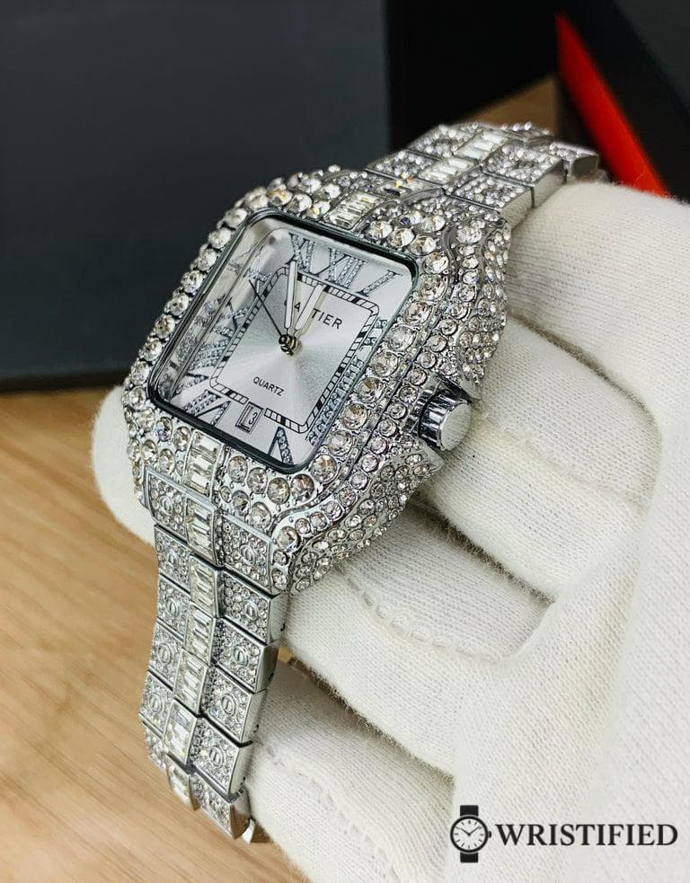 CARTIER TRENDY STONES WATCH (WEARED BY KARAN AUJLA ) SILVER and Golden