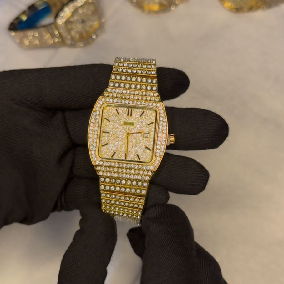 Golden Stones Iced Watch