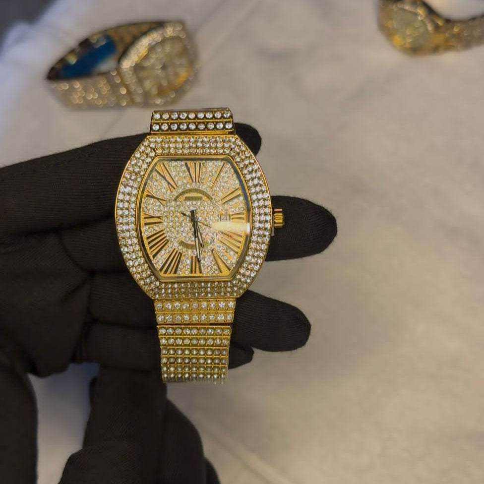 FM Iced Out Watch